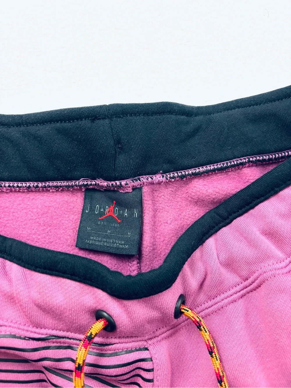 Nike Air Jordan Jumpman Topography Fleece‎ Shorts Split Purple Magenta (L)